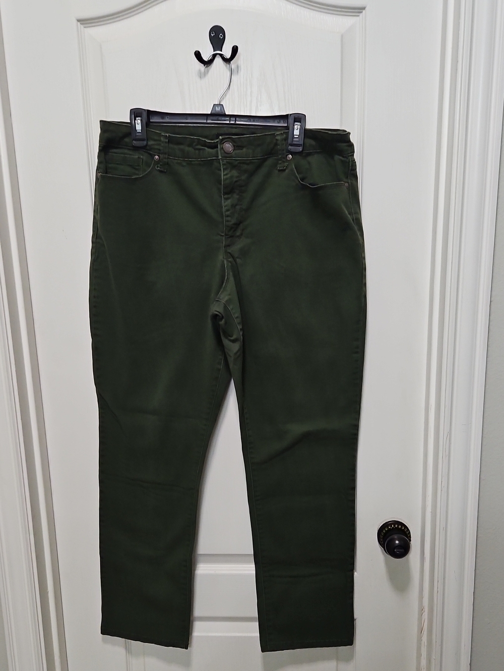 Olive Green Boot Cut Jeans